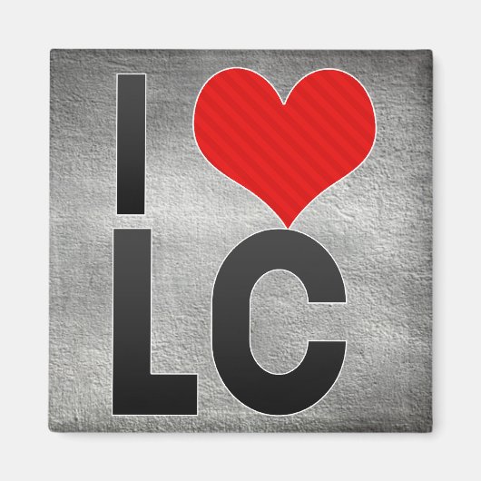 Aimant I Love LC (Devant)