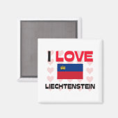 Aimant I Love Liechtenstein (Recto/Verso)