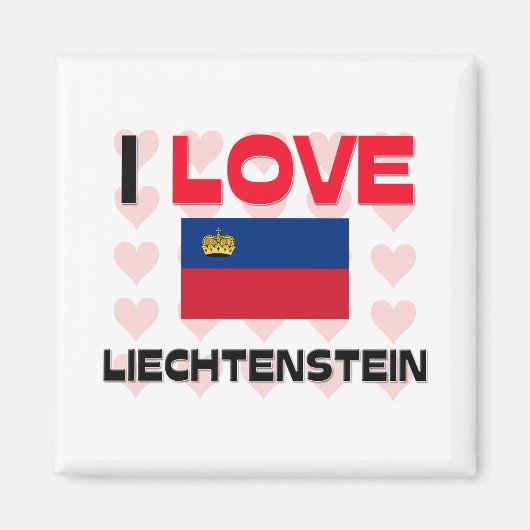 Aimant I Love Liechtenstein (Devant)