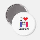 Aimant I Love LISBON Iowa (Recto/Verso)