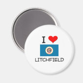 Aimant I Love Litchfield Minnesota (Recto/Verso)