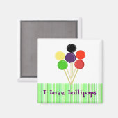 Aimant I Love Lollipops (Recto/Verso)