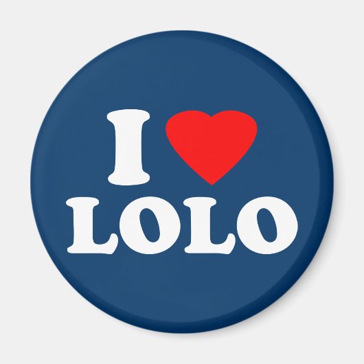 Aimant I Love Lolo (Devant)
