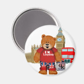 Aimant I Love London - Teddy Bear (Recto/Verso)