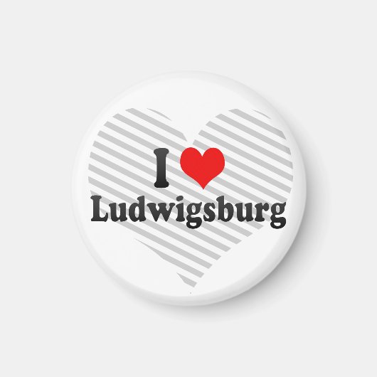 Aimant I Love Ludwigsburg, Allemagne (Devant)