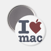 Aimant I Love Mac (Recto/Verso)