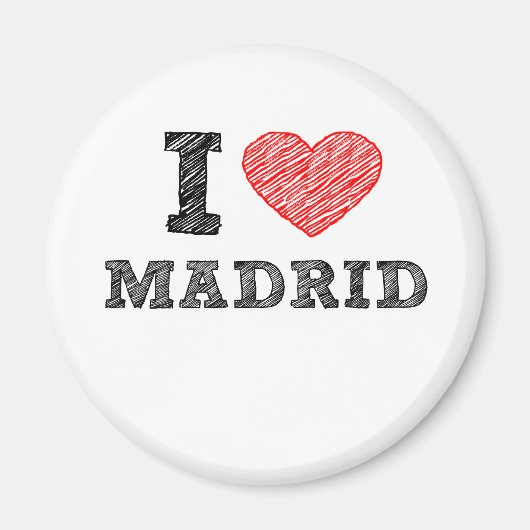 Aimant I Love Madrid (Devant)