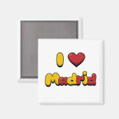 Aimant I Love Madrid (Recto/Verso)