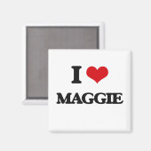 Aimant I Love Maggie (Recto/Verso)
