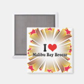 Aimant I Love Malibu Bay Breeze (Recto/Verso)