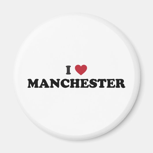 Aimant I Love Manchester New Hampshire (Devant)