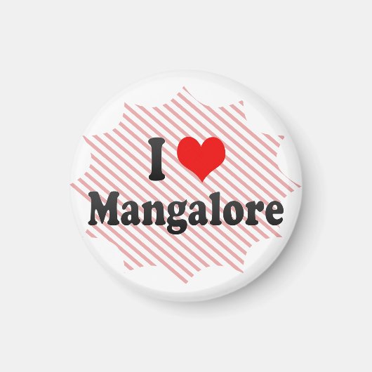 Aimant I Love Mangalore, Inde (Devant)