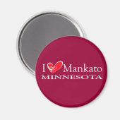Aimant I Love Mankato Minnesota (Recto/Verso)