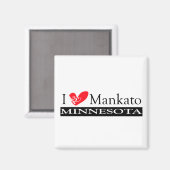 Aimant I Love Mankato Minnesota (Recto/Verso)