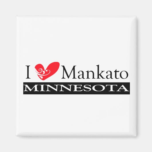 Aimant I Love Mankato Minnesota (Devant)
