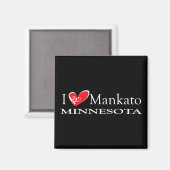 Aimant I Love Mankato Minnesota (Recto/Verso)