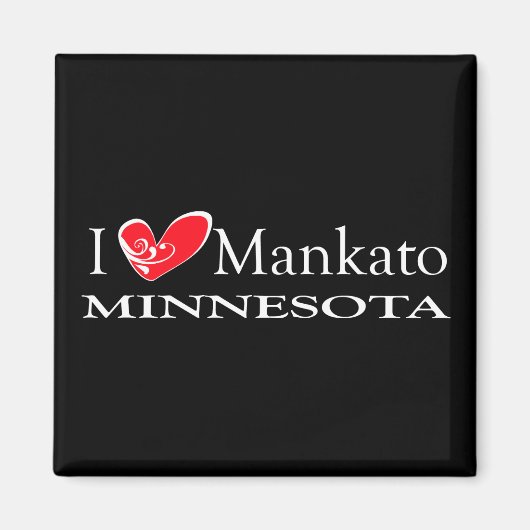Aimant I Love Mankato Minnesota (Devant)