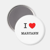 Aimant I Love Maryann (Recto/Verso)
