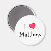 Aimant I Love Matthew (Recto/Verso)