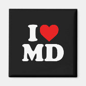 Aimant I Love Md Heart Maryland (Devant)
