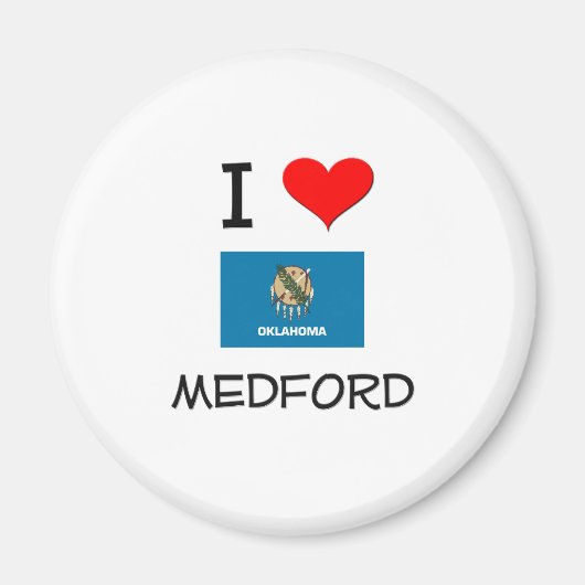 Aimant I Love Medford Oklahoma (Devant)