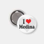 Aimant I Love Medina, Arabie Saoudite (Recto/Verso)