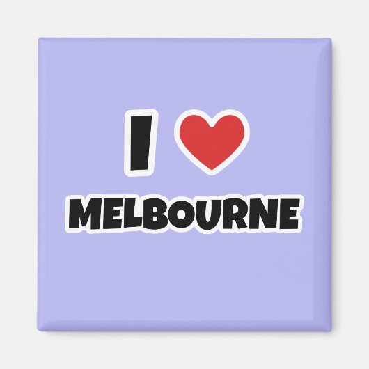 Aimant I Love Melbourne (Devant)