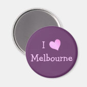 Aimant I Love Melbourne (Recto/Verso)