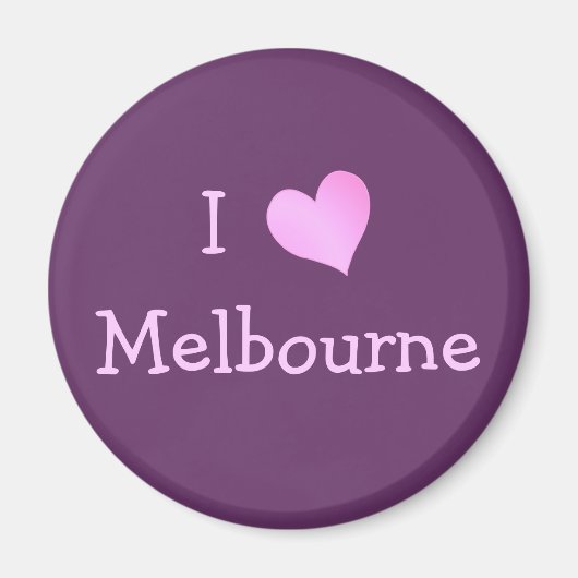 Aimant I Love Melbourne (Devant)