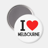 Aimant I Love Melbourne (Recto/Verso)