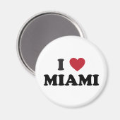 Aimant I Love Miami Floride (Recto/Verso)