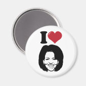 Aimant I Love Michelle Obama (Recto/Verso)