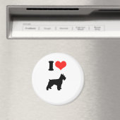Aimant I Love Miniature Schnauzers (In Situ (Lave-vaisselle))