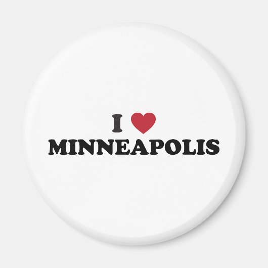 Aimant I Love Minneapolis Minnesota (Devant)