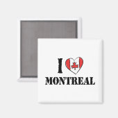 Aimant I Love Montréal Canada (Recto/Verso)