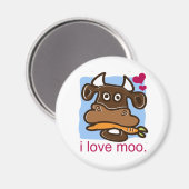 Aimant I Love Moo (Recto/Verso)