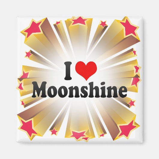 Aimant I Love Moonshine (Devant)