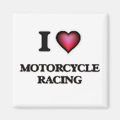 Aimant I Love Motorcycle Racing (Devant)