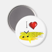 Aimant I Love music (Recto/Verso)