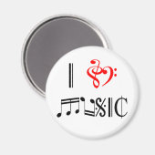 Aimant I Love Music (Recto/Verso)