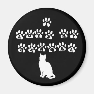 Aimant I Love My Bengal—White Text