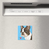 Aimant I Love my Boston Terrier (In Situ (Lave-vaisselle))