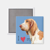 Aimant I Love my Bracco Italiano (Recto/Verso)