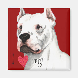 Aimant I Love my Dogo Argentino