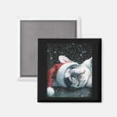 Aimant I Love My French Bulldog Christmas Cute  (Recto/Verso)