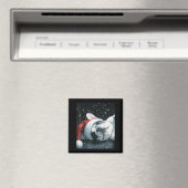 Aimant I Love My French Bulldog Christmas Cute  (In Situ (Lave-vaisselle))