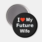 Aimant I Love My Future Wife commentaires amusants expres (Recto/Verso)