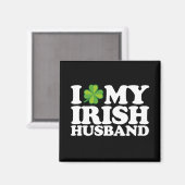 Aimant I Love My Irish Husband Couple St Patrick's Day (Recto/Verso)