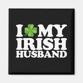 Aimant I Love My Irish Husband Couple St Patrick's Day (Devant)