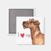 Aimant I Love my Irish Terrier (Recto/Verso)